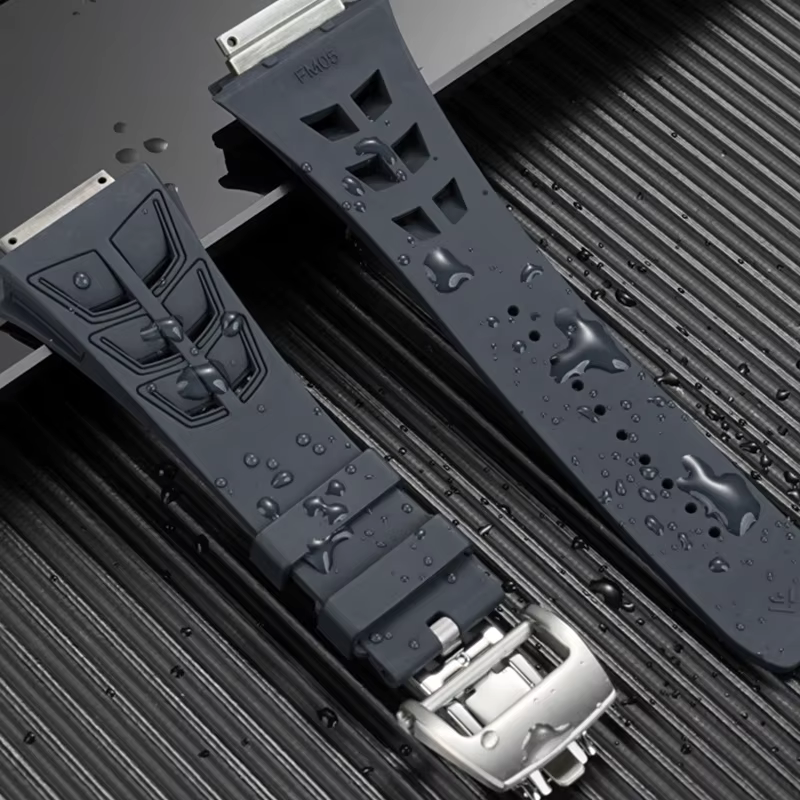 Bracelet de montre en caoutchouc fluoré