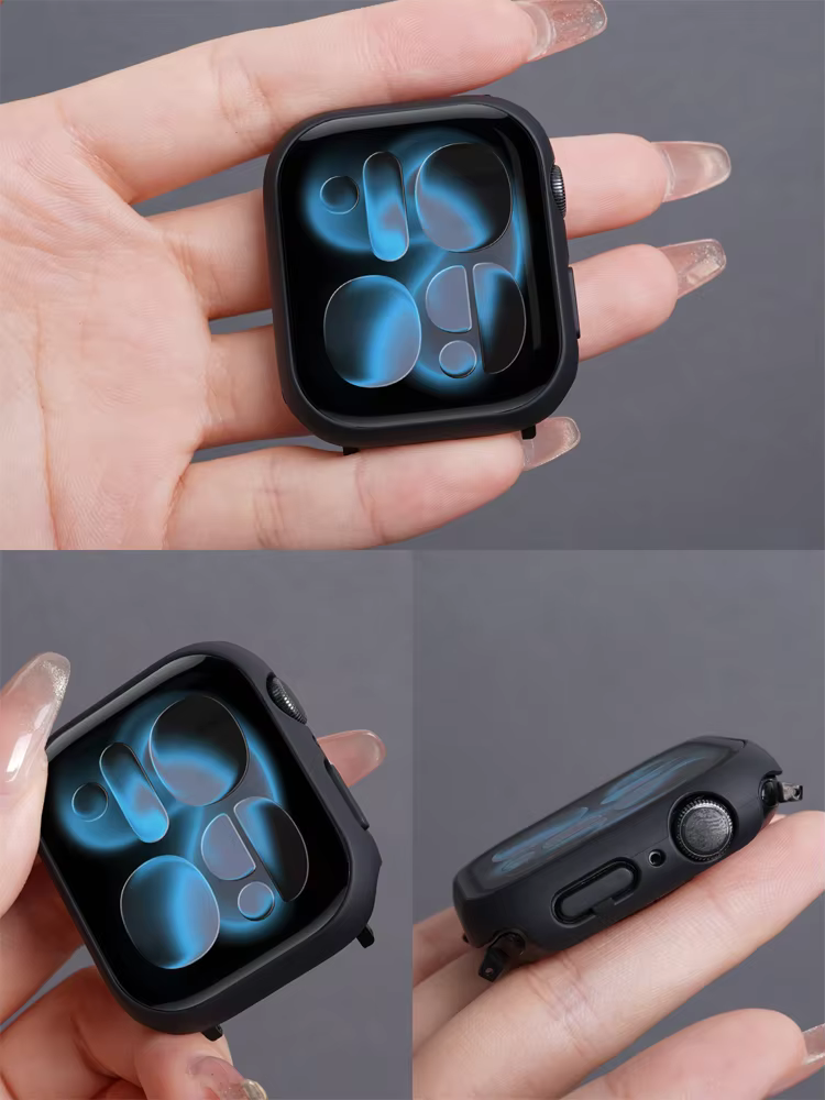 Verre trempé + étui pour Apple Watch 38-40mm 41mm 42mm 44mm 45mm 46mm