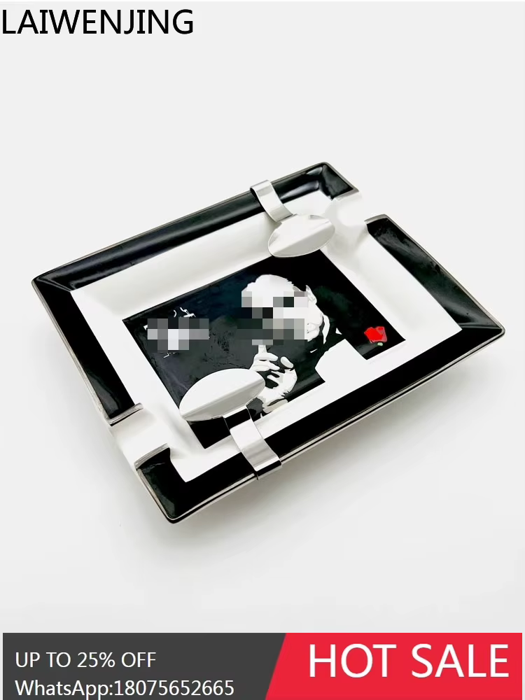 Porte-cigarettes pour cigares, adapté aux cendriers carrés avec 2 supports