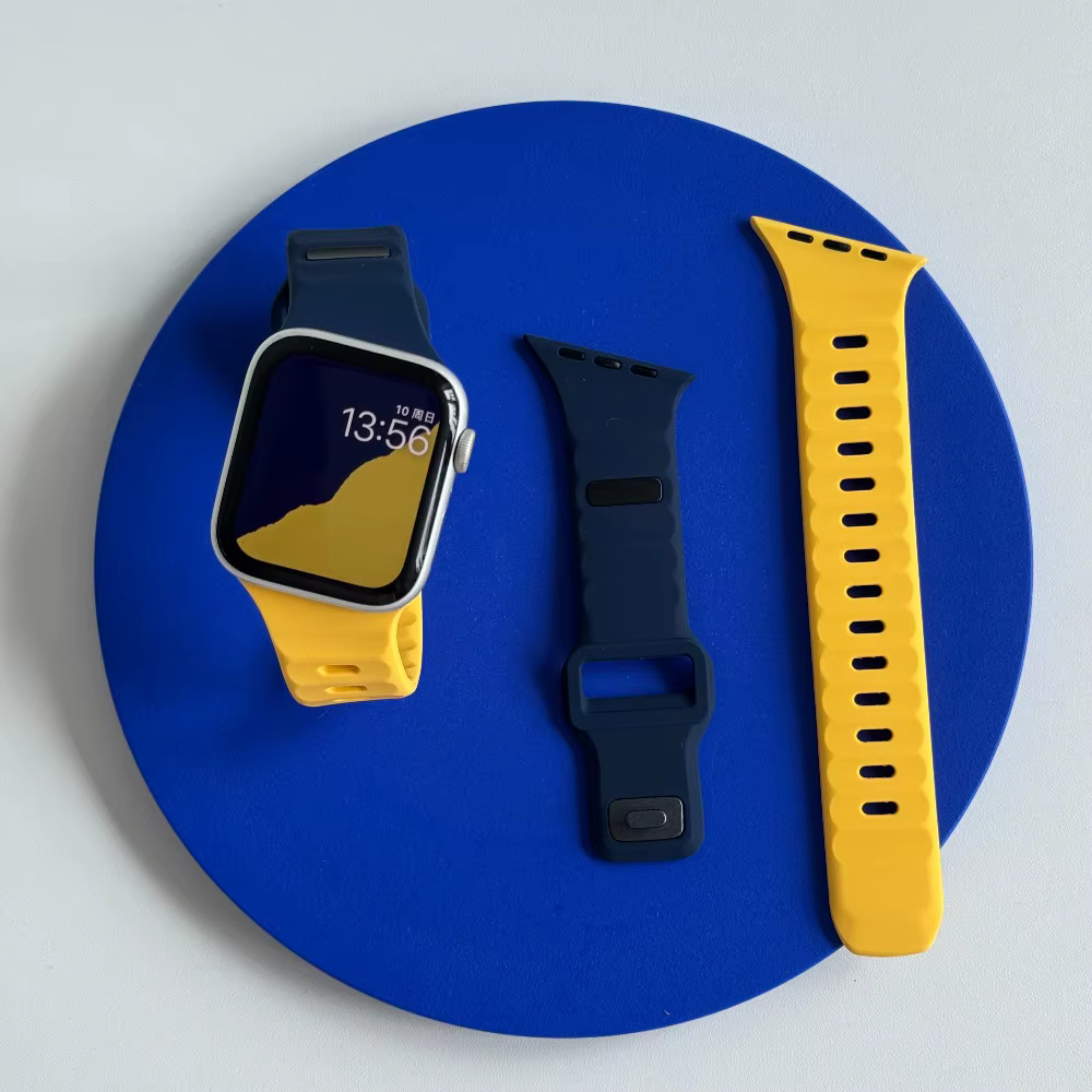 Bracelet de sport en silicone pour Apple Watch Ultra 49mm 40mm 41mm 44mm 45mm 46mm