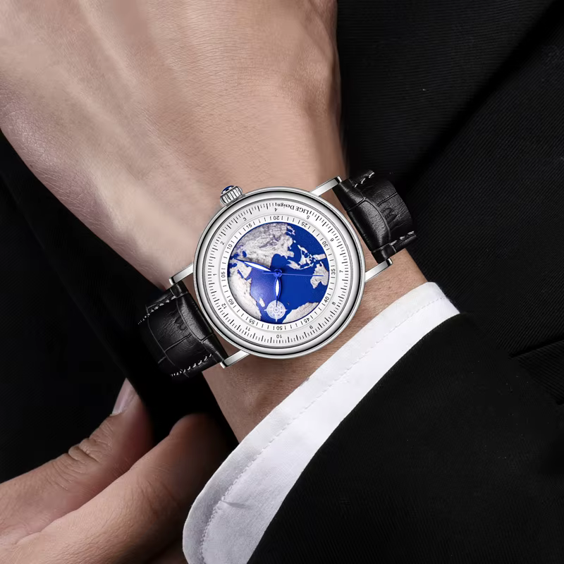 Montres pour hommes LIGE Blue Planet Creative