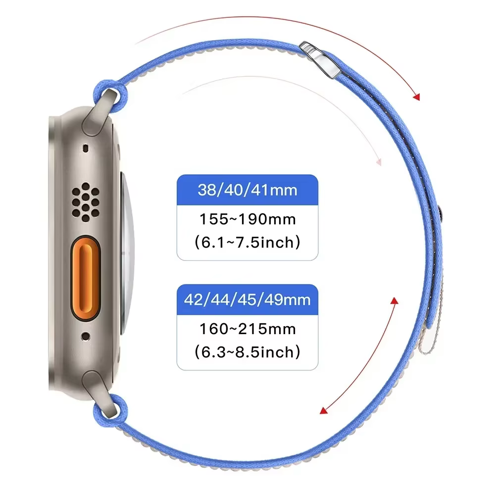 Bracelet Trail Loop pour Apple Watch Ultra 2 49mm série 9 8 7 45mm 41mm