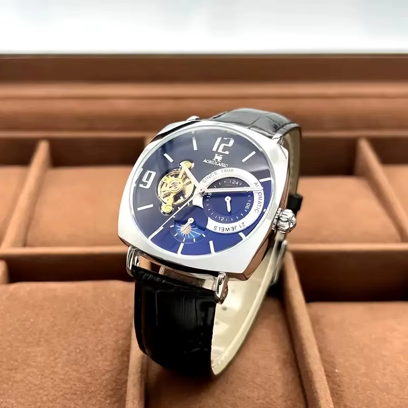 Montre mécanique vintage élégante pour homme