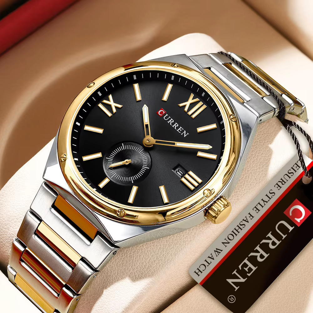 CURREN 2024 nouveaux hommes montre affaires montres mouvement Ultra mince horloge haut marque de luxe mode décontracté