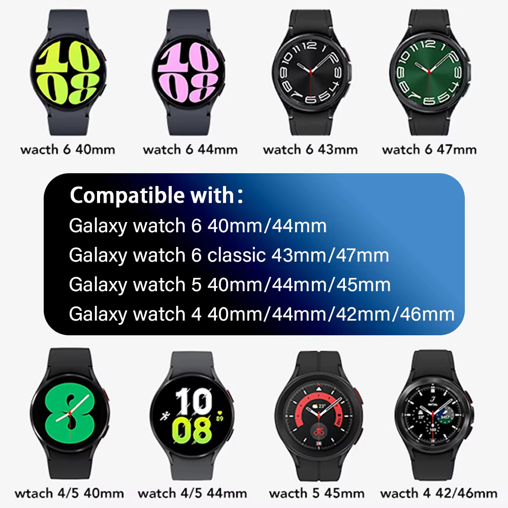 Bracelet pour Samsung Galaxy Watch 7 6 5 4 44mm 40mm/5 pro