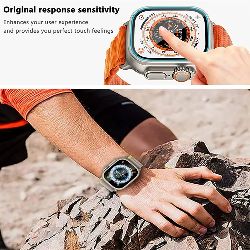 5 pièces verre trempé pour Apple Watch Ultra 2 49mm protecteur d'écran anti-rayures iWatch