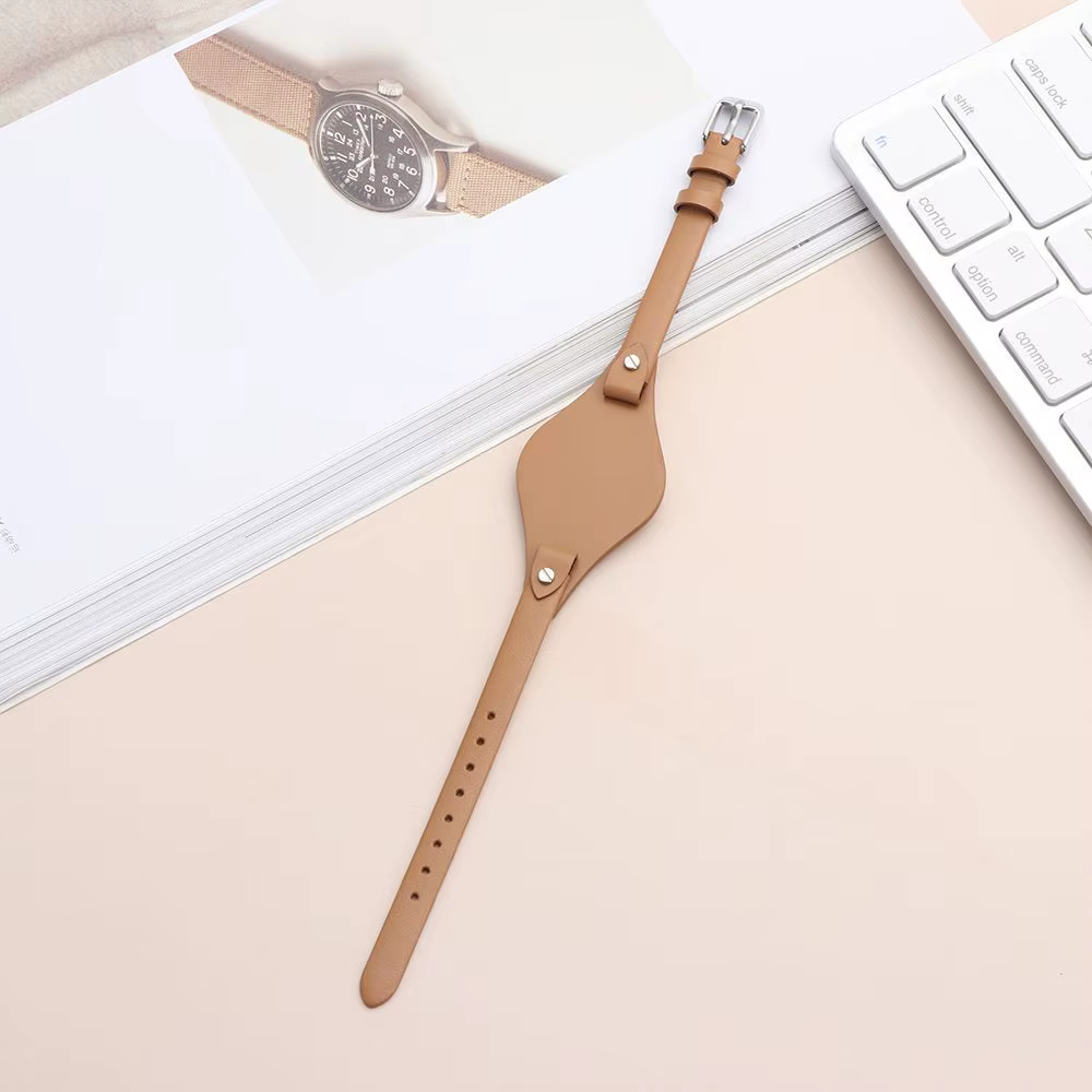 Bracelet de montre en cuir véritable pour fossile