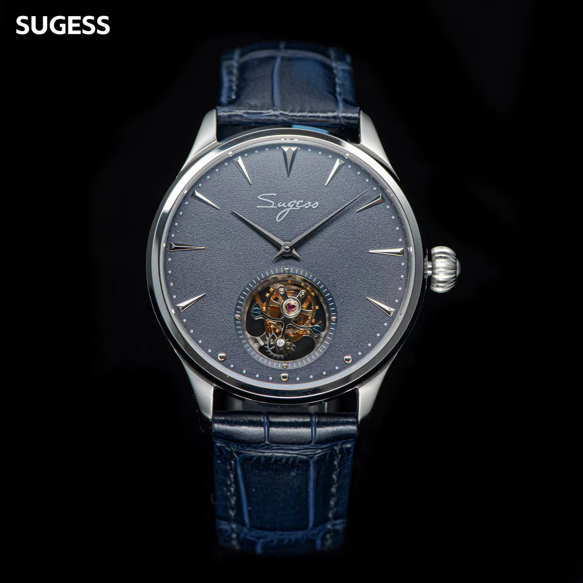 Sugess-Montre Tourbillon Master Tianjin Movement ST8000 pour homme
