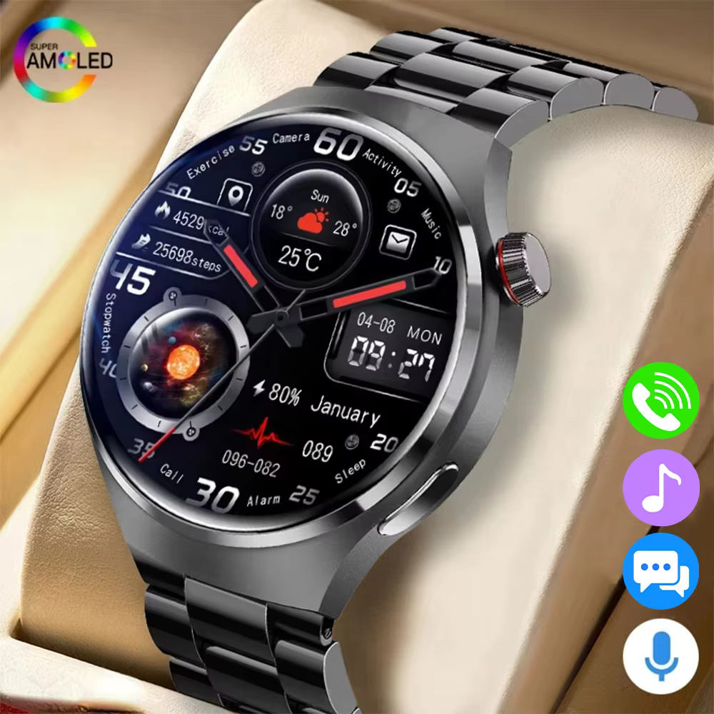 G.L Wear 2025 nouvelle montre intelligente pour hommes affichage HD suivi de la santé appel Bluetooth Assistant vocal sport Smartwatch