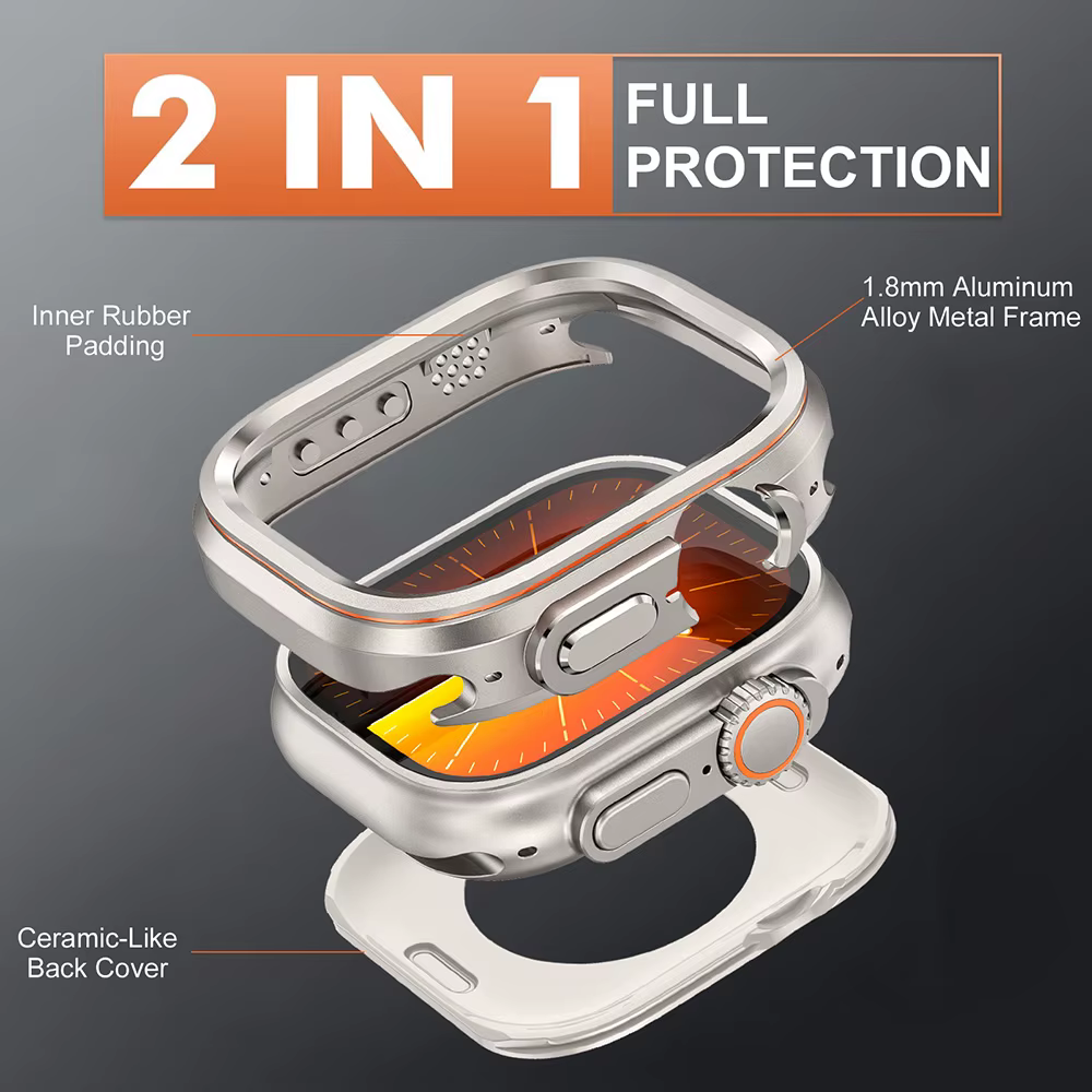 Étui de protection style Halo pour Apple Watch Ultra 2 3 49 mm
