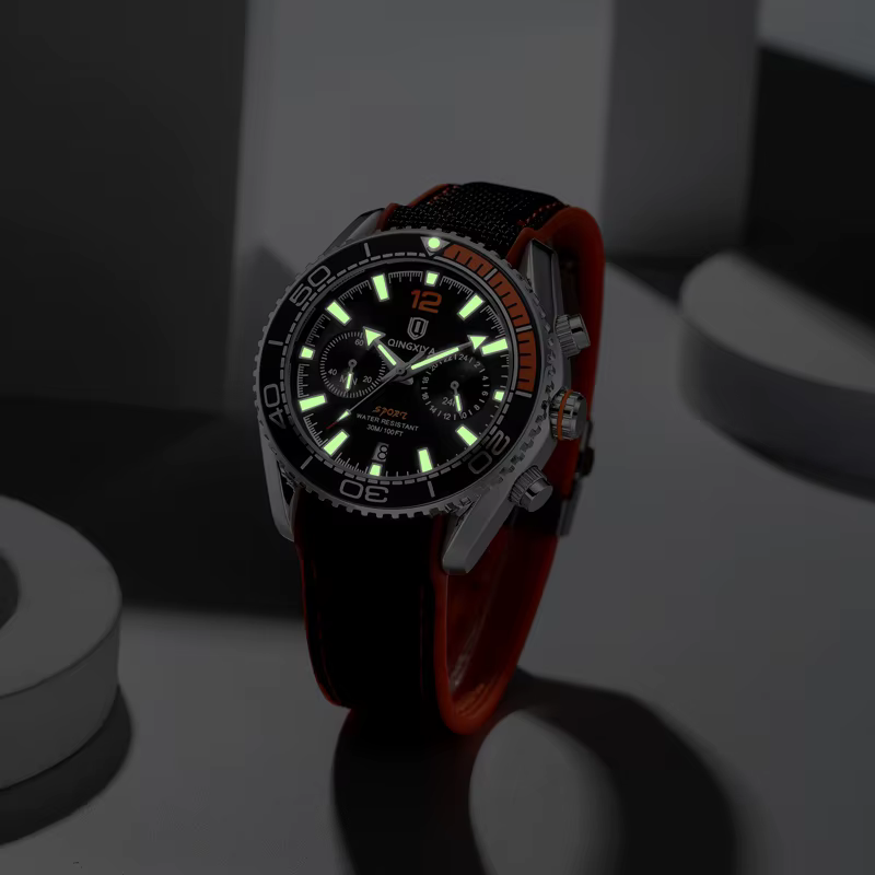 Montre chronographe de sport pour hommes
