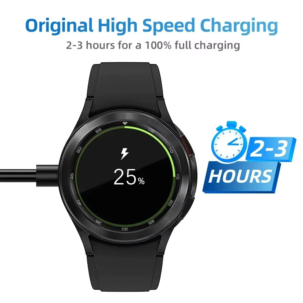 Chargeur pour montre Samsung compatible avec Galaxy 7/6/6 Classic/5/5 Pro/4/4 Classic