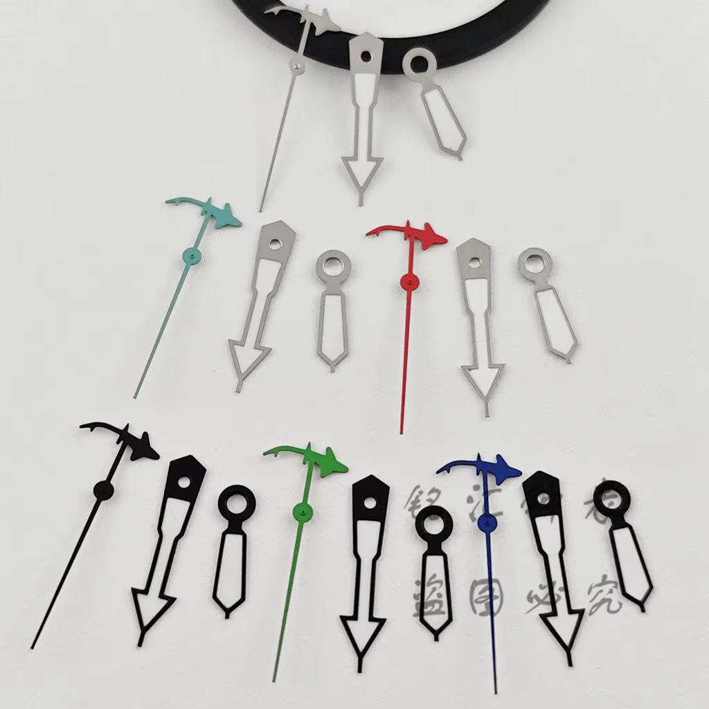 Aiguilles de montre lumineuses vertes Shark NH35