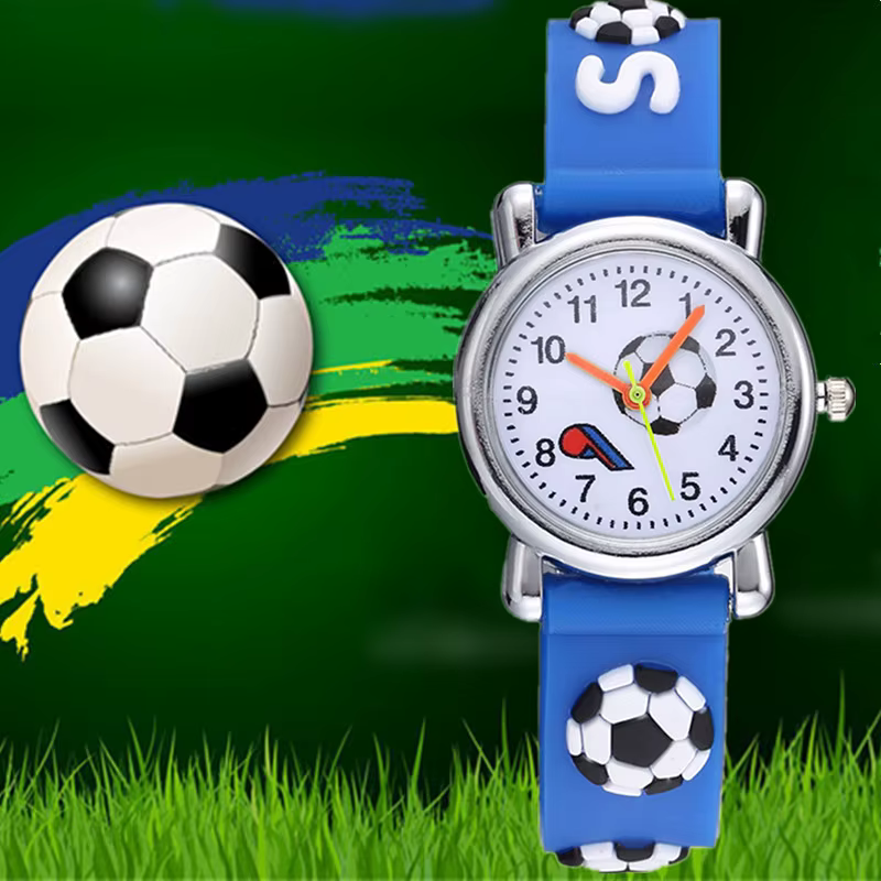 Montres de Football en Silicone pour enfants