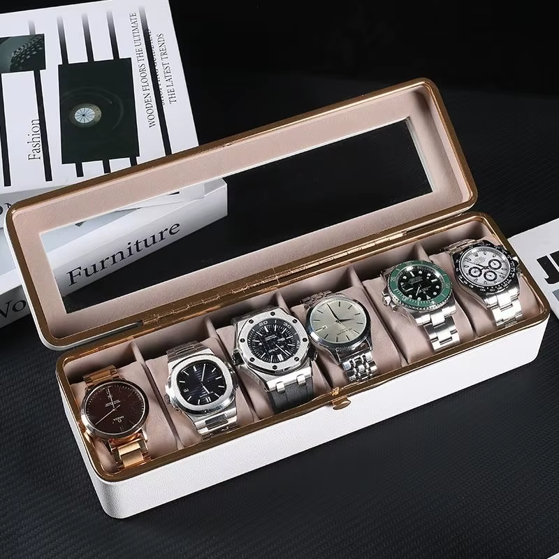 Mallette de rangement pour montre à carreaux