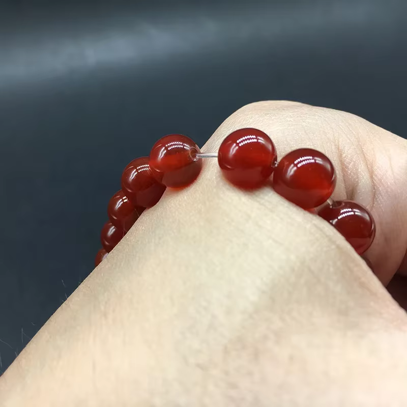 Cornaline rouge corail perles de pierre naturelle Bracelet de perles élastiques Bracelet hommes femmes Bracelets bijoux cadeaux 4mm 6mm 8mm 10mm 14mm