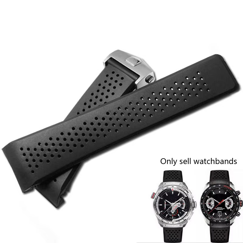 Bracelet de montre en silicone souple pour homme