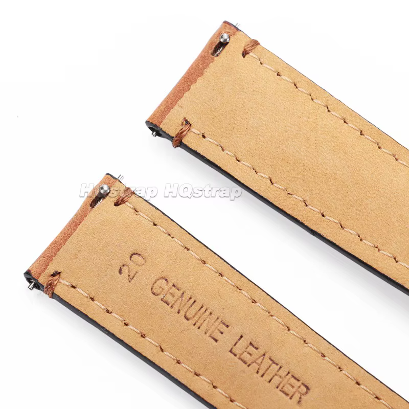 Bracelet de montre en cuir véritable de qualité supérieure