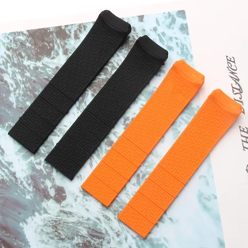 Bracelet de montre en Silicone adapté pour Tissot T-TOUCH T013 T047 20mm 21mm noir Orange Sport