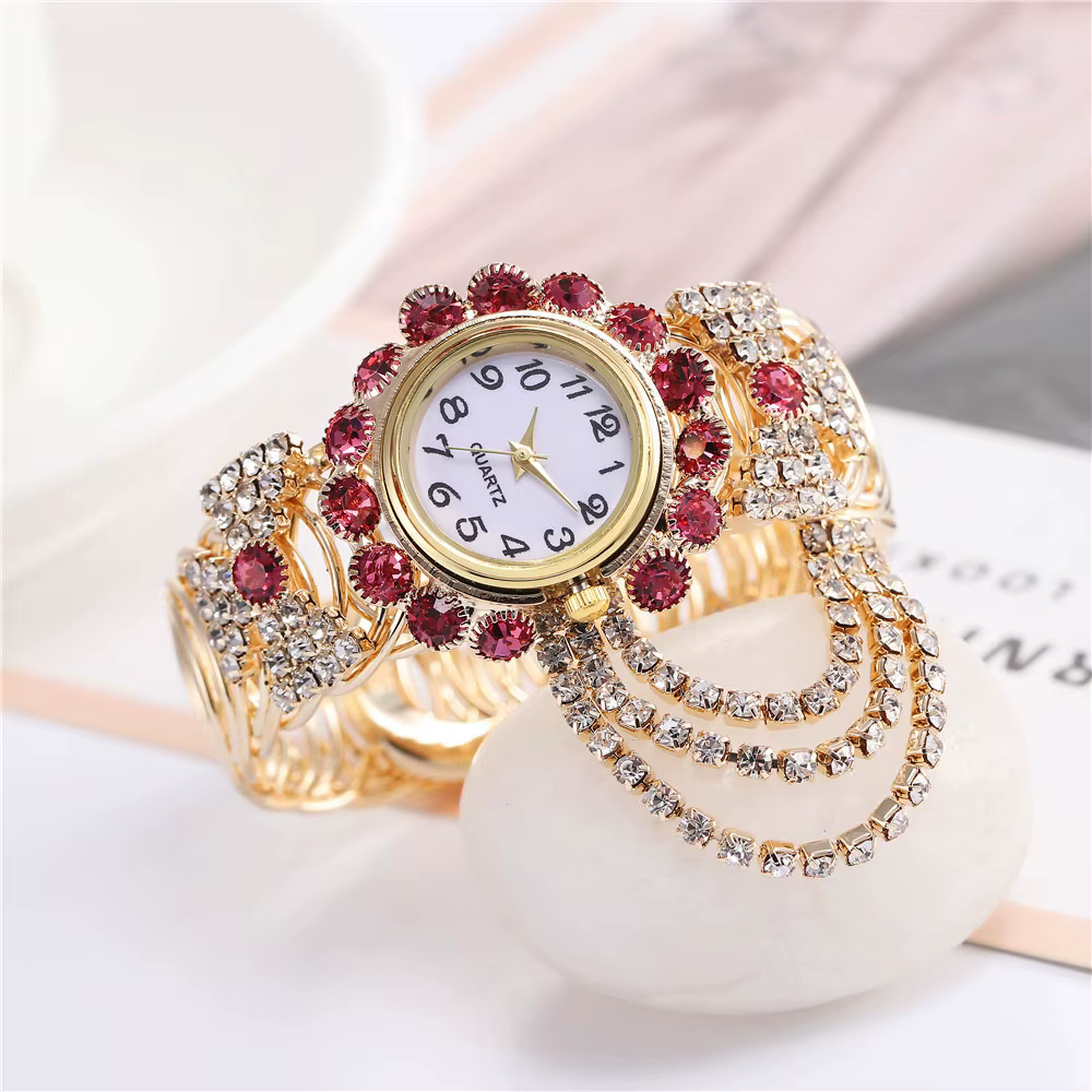 SaSaus-Montre-bracelet en acier inoxydable pour femme