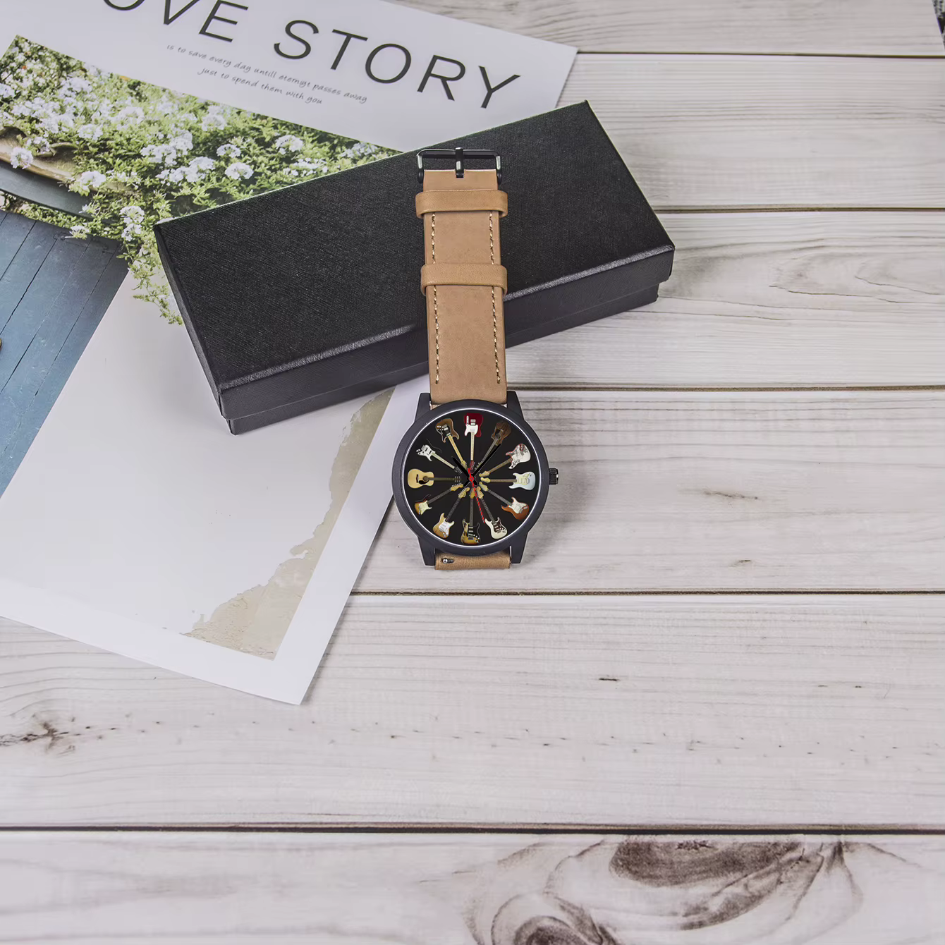 JEChronograph-Montre-bracelet personnalisée pour homme