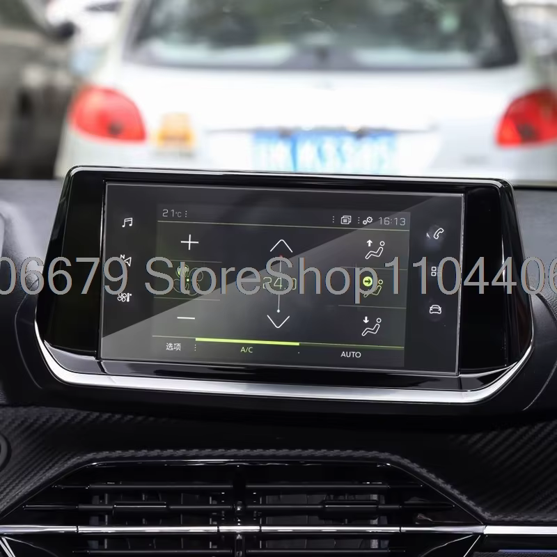 Protecteur d'écran en verre trempé pour Peugeot 2008/E2008, 7 pouces, 10 pouces, 2020, 2021, navigation GPS, radio, centre tactile, anti-rayures