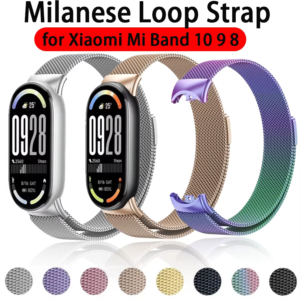 Bracelet Milanese Loop pour Xiaomi Mi Band 10 9 8