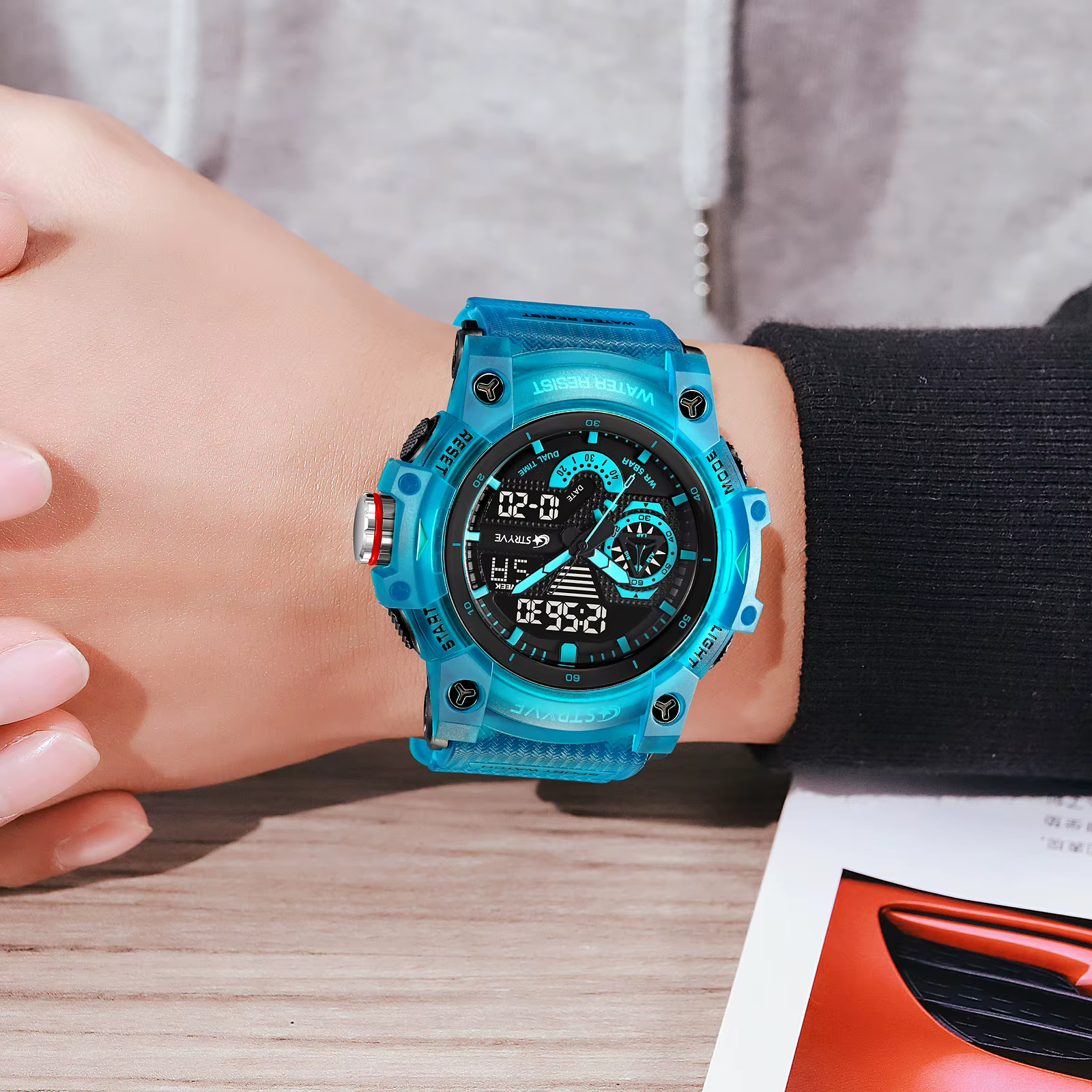 Montre de sport étanche pour homme