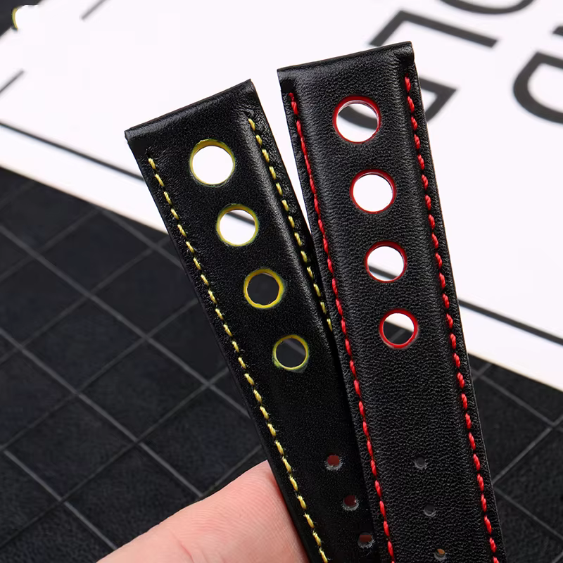 Bracelet de montre en cuir véritable