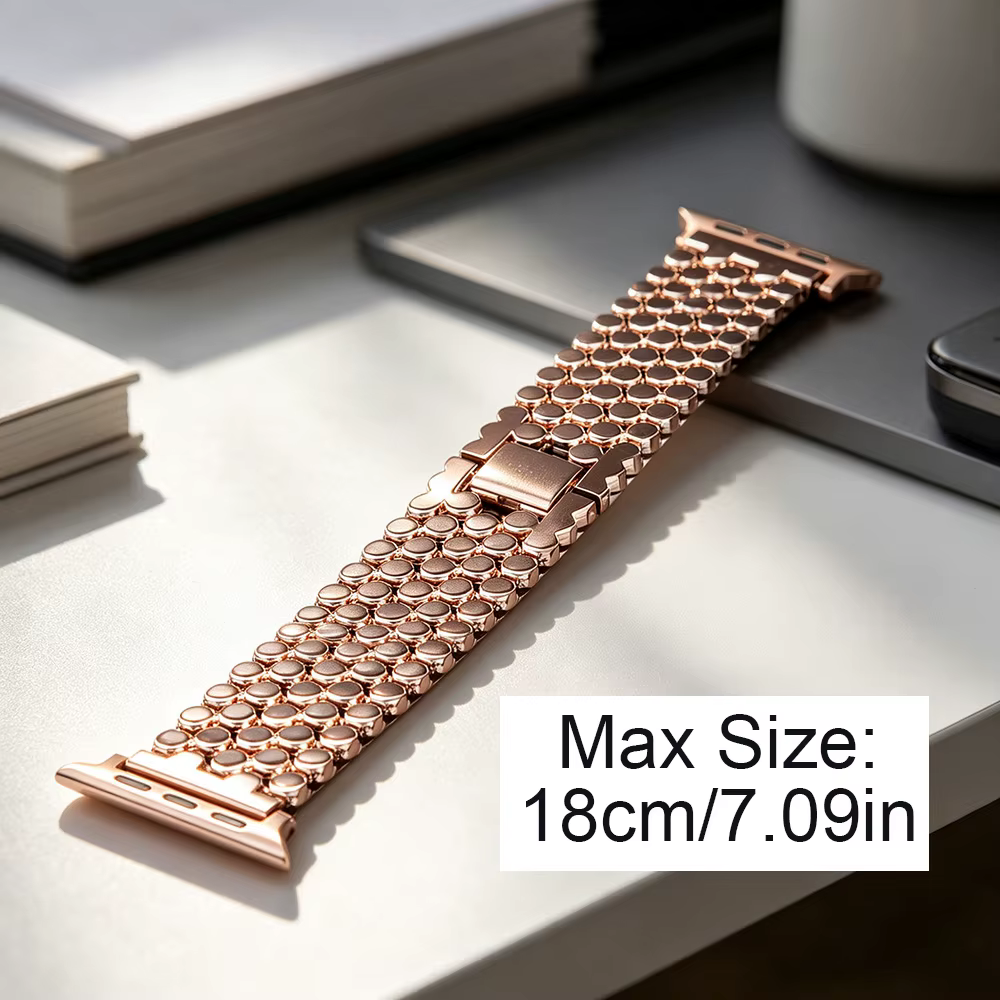 Bracelet en métal nid d'abeille pour Apple Watch Series 49mm 46mm 45mm 44mm 42mm 41mm 40mm