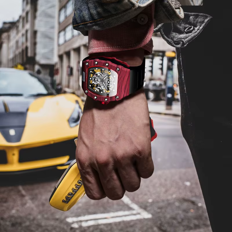 Montres mécaniques à mouvement automatique pour hommes