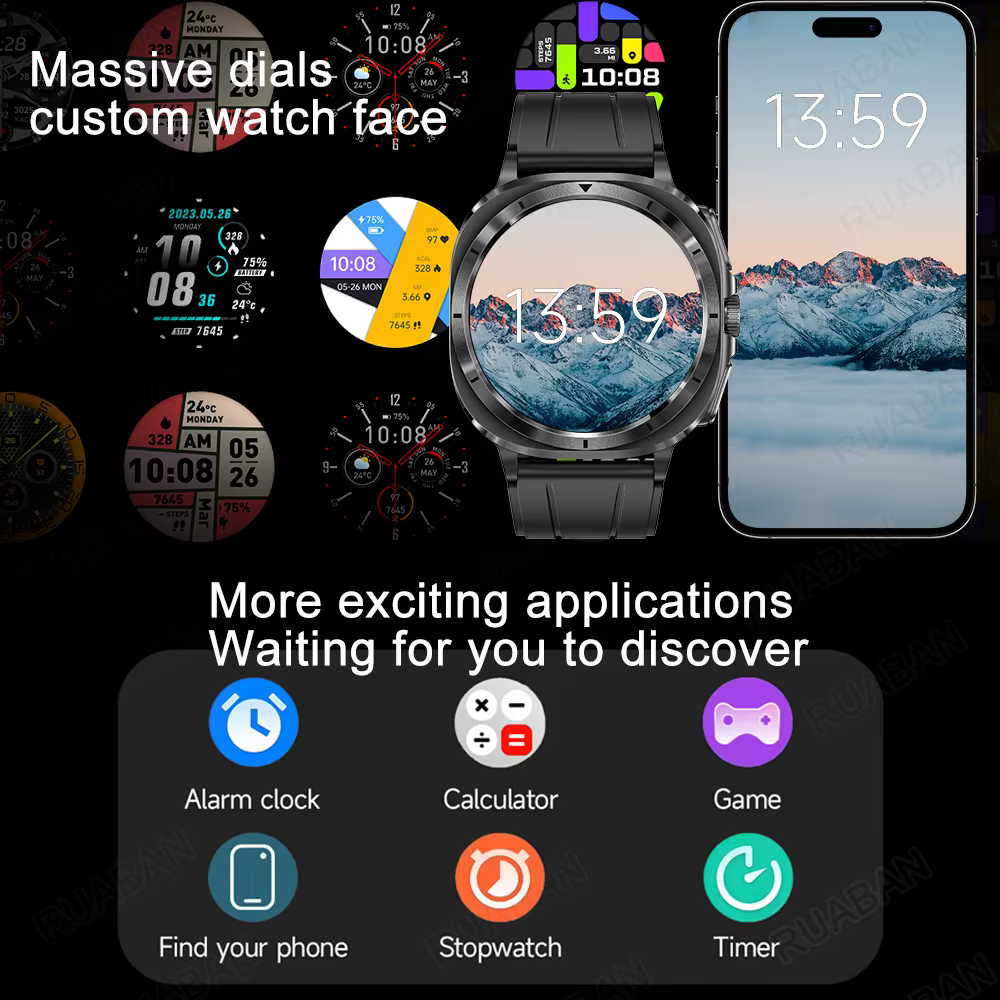 Montre connectée homme 2026 Nouvelle