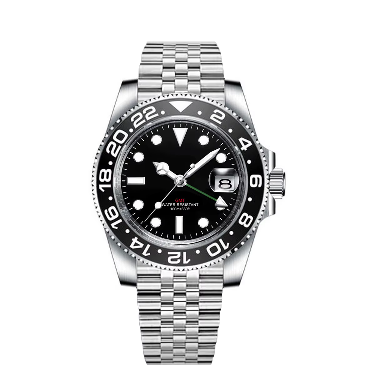 Montre GMT de luxe personnalisée
