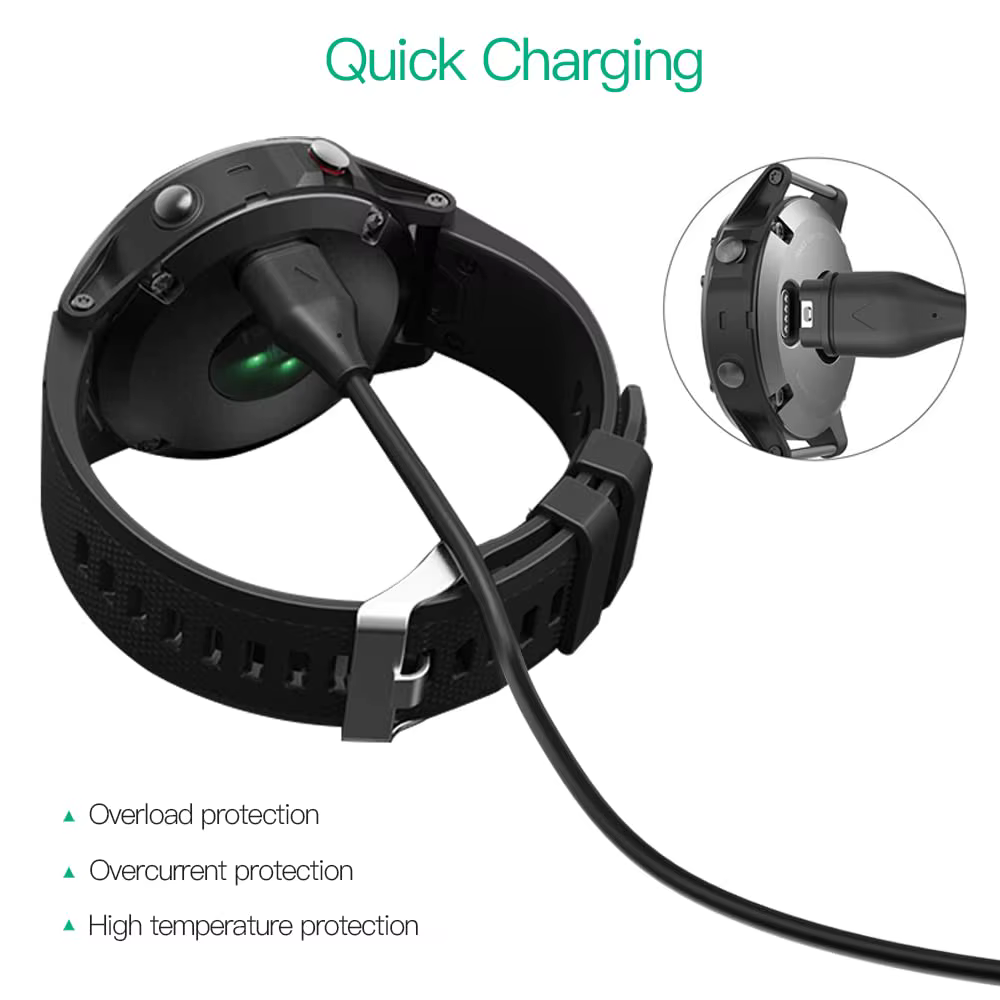 Câble de charge pour montre connectée Garmin Forerunner 165 965 955 265 255 945 955 245 45S 158 55 Venu 3/3s/2/SQ2