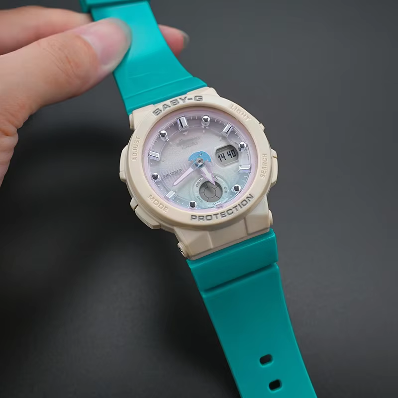 Bracelet de montre en résine 14mm pour Casio BABY-G BGA-130/131/160/161 BGD-140/500/560 BGD-5000/5020