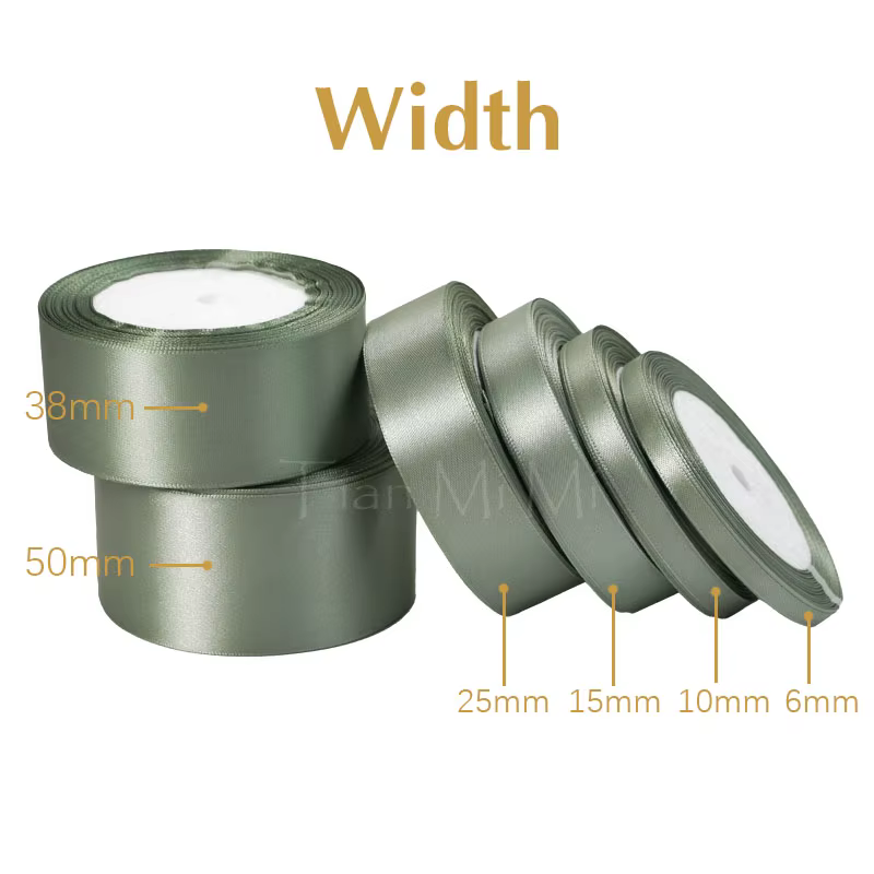 Ruban en satin 25 yards/rouleau 6mm 10mm 15mm 25mm 38mm 50mm pour nœuds, emballage cadeau, artisanat DIY, décoration de Noël, mariage et fête