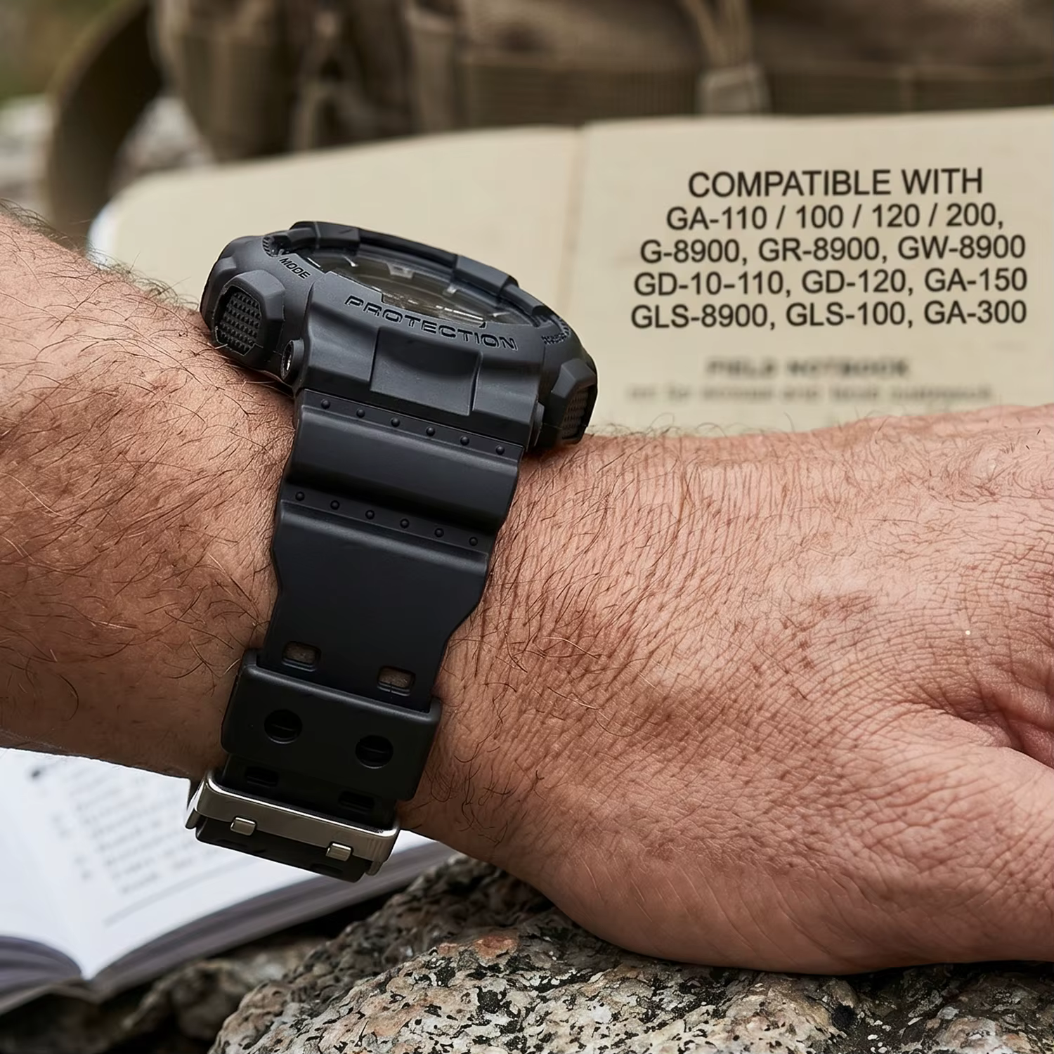 Bracelet de montre en caoutchouc de Silicone