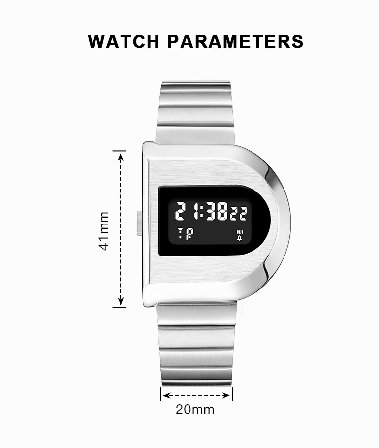 2026 Nouvelle montre des années 1970-Rétro moderne-"Code-D": résistant à l'eau 30M
