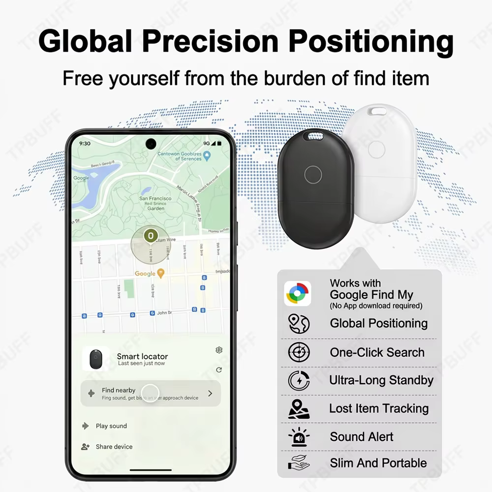 Traceur GPS Android, localisateur GPS, traqueur de localisation GPS, balise sans fil, localisateur de portefeuille, anti-perte, localisateur GPS pour Android
