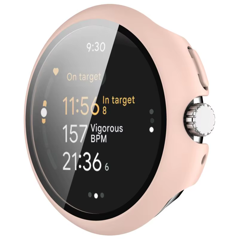 Pour Google Pixel Watch3 41/45MM PC coque Film couverture étui de protection intégré multicolore montre intelligente