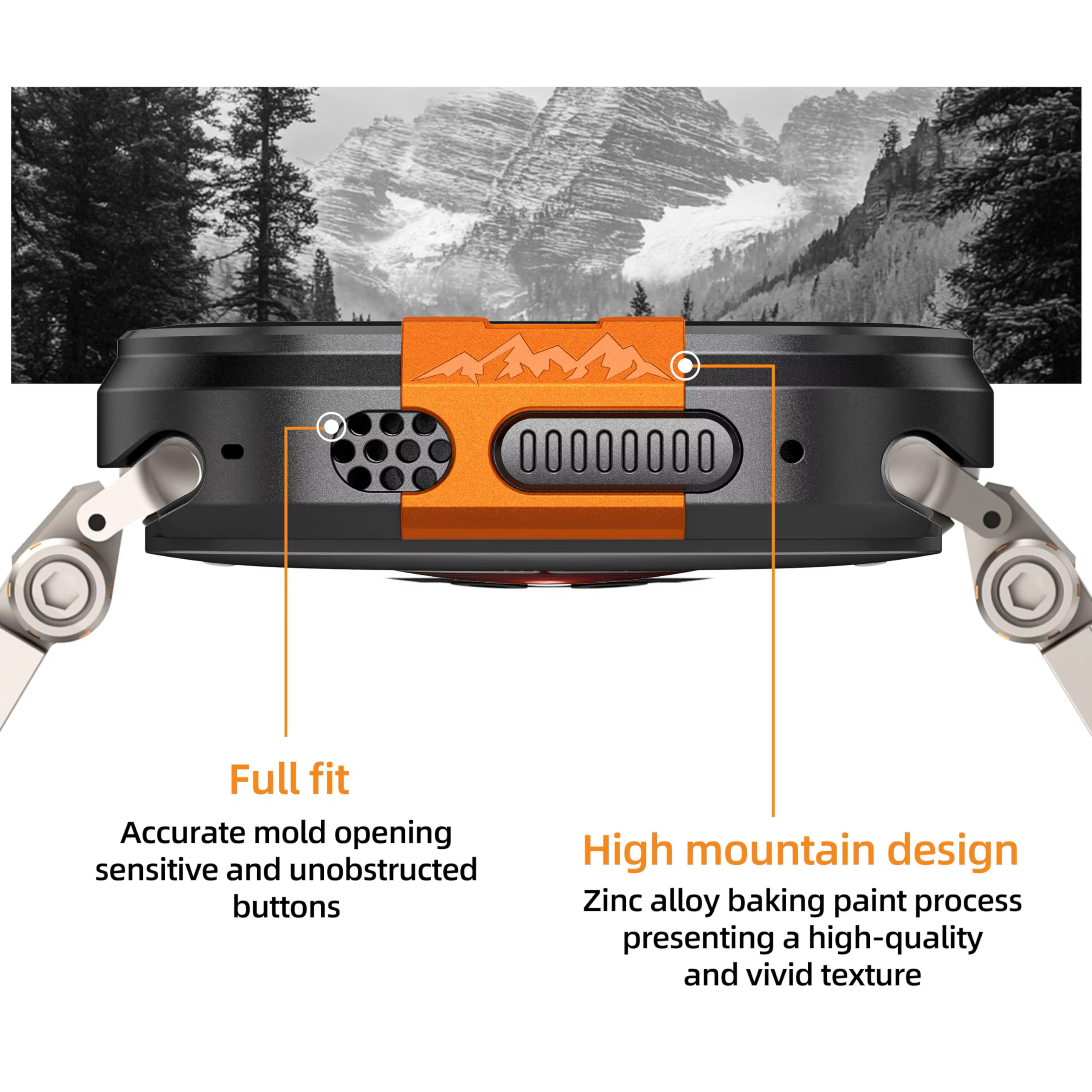 Boîtier métallique Anti-chute pour Apple Watch Ultra 3/2/1 49mm