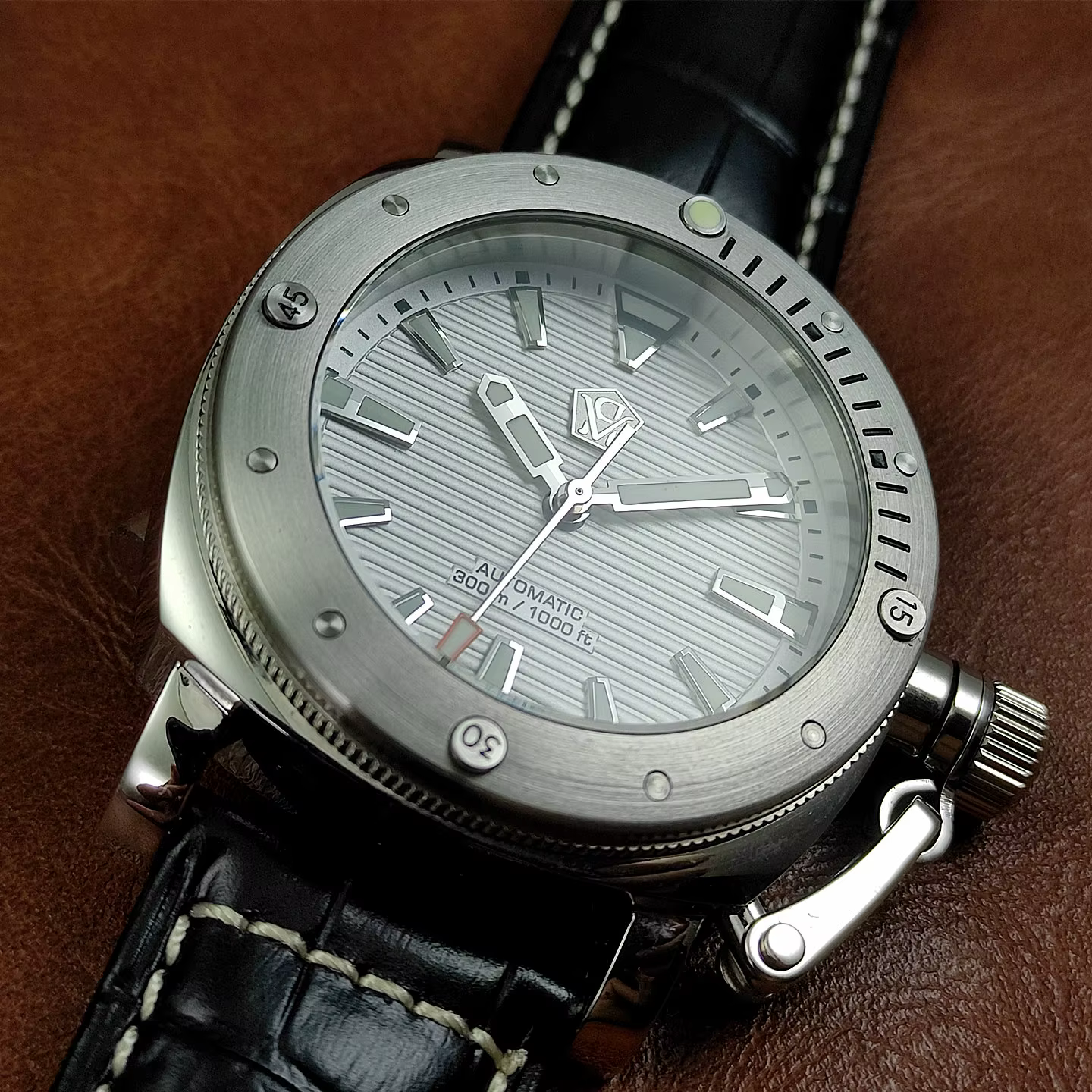 Montre mécanique automatique pour homme 44 mm