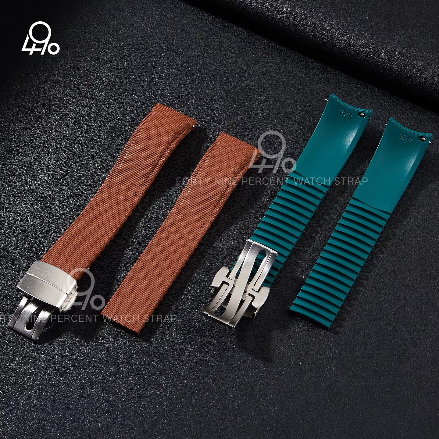 Bracelets de montre de luxe de haute qualité à extrémités courbes 20 mm