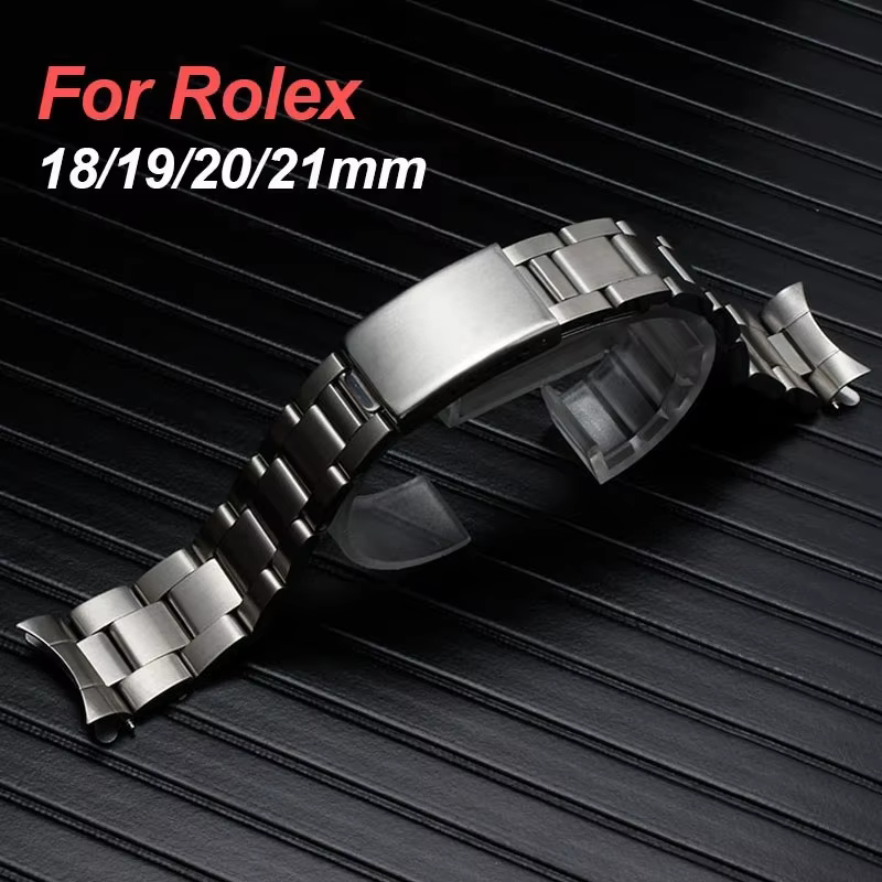 Bracelet de montre en acier inoxydable pour Rolex