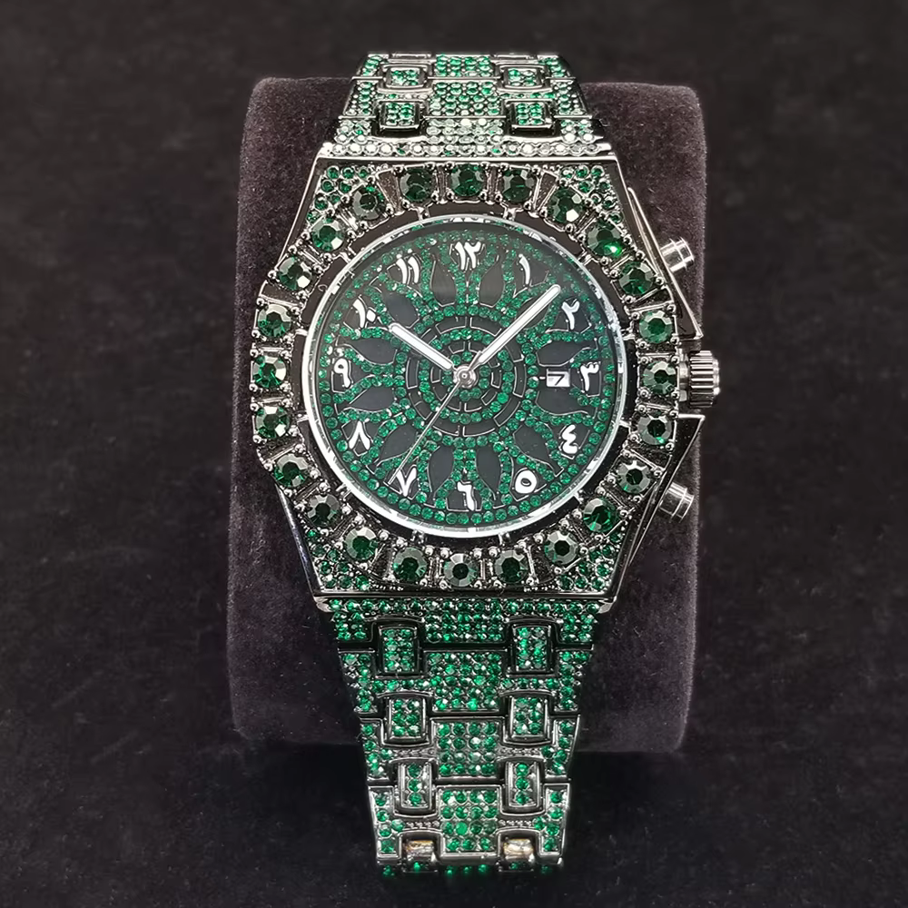 Montre en diamant pour hommes