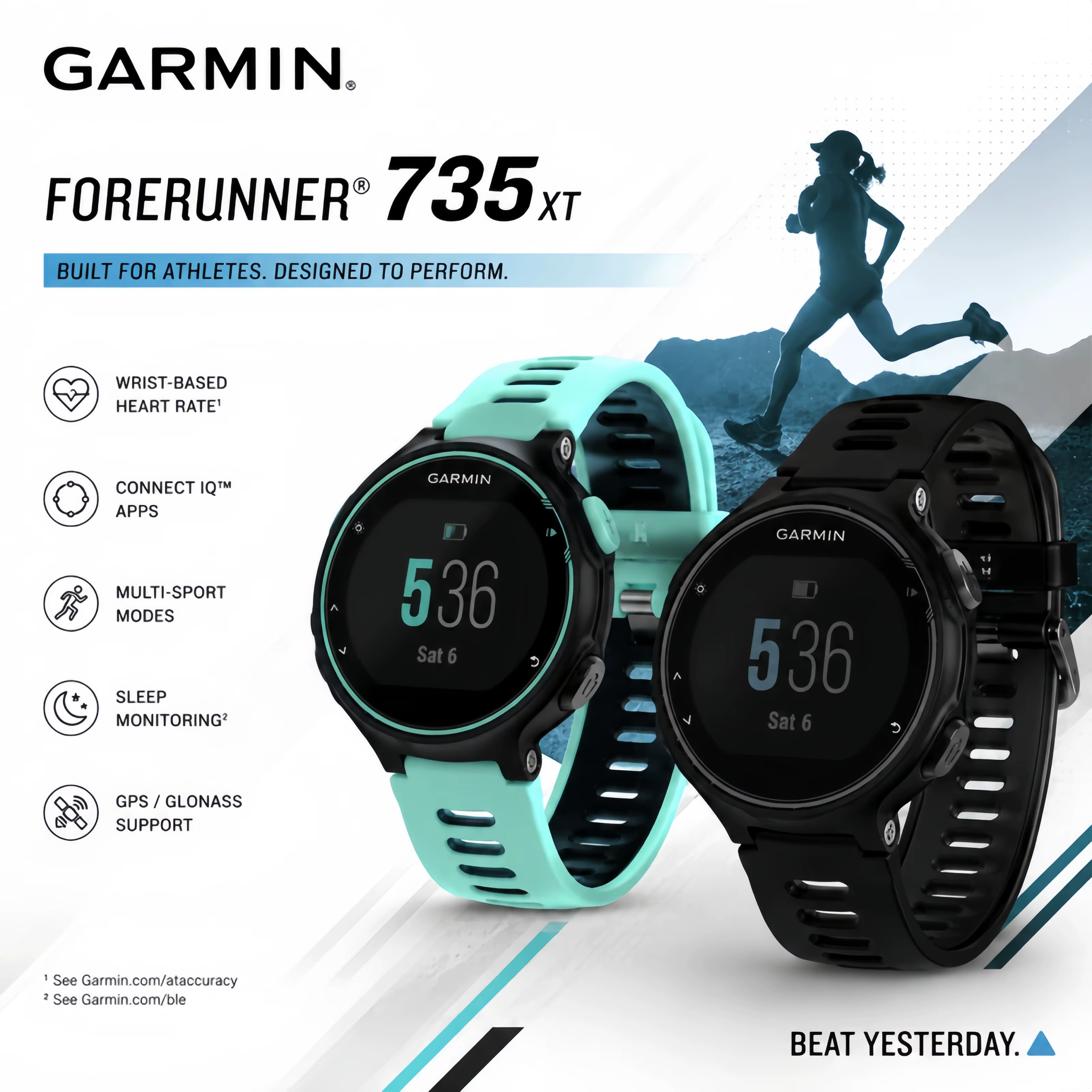 Montre connectée multisports Garmin Forerunner 735XT