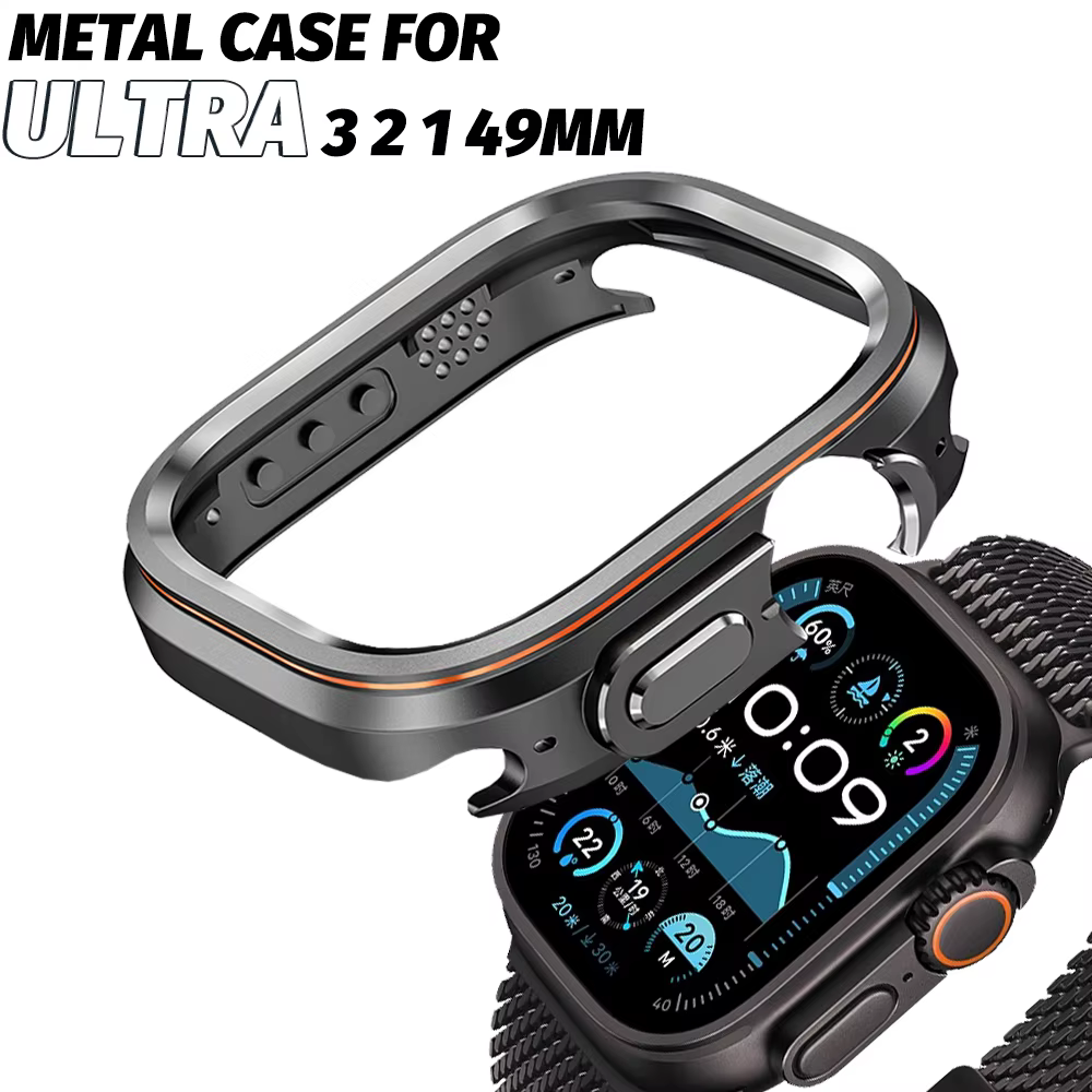 Étui de protection style Halo pour Apple Watch Ultra 3 2 1 49 mm