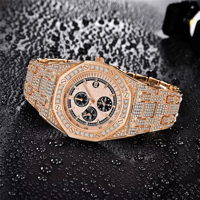 Montre à quartz de marque originale pour hommes