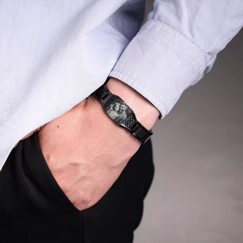 Bracelet Photo personnalisé pour hommes