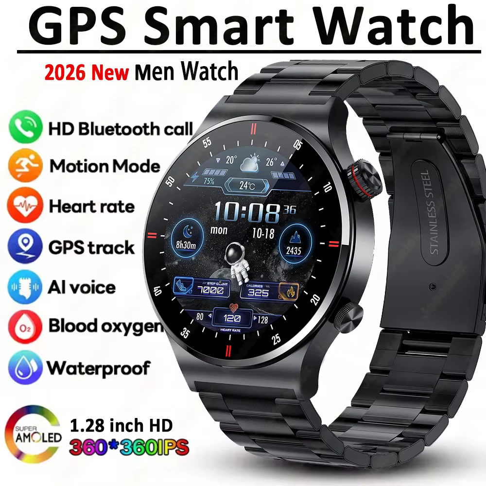 Montre connectée sportive GPS pour hommes